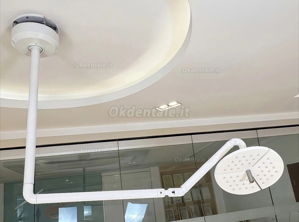 Lampada scialitica odontoiatrico a LED KWS KD-2036D-4 da 80W, lampada riunito odontoiatrico  a soffitto